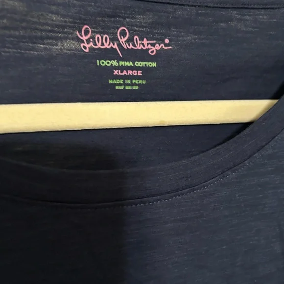 Lilly Pulitzer Navy Blue Short Sleeve Tee - Picture 2 of 8